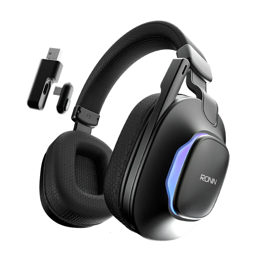 Ronin Hurricane R-1515 Wireless Gaming Headphones RGB Black