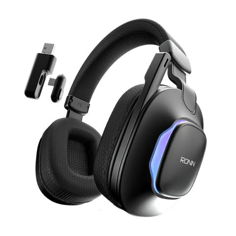 Ronin Hurricane R-1515 Wireless Gaming Headphones RGB Black
