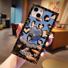 LV STYLE CHETAH PRINT HEART CASE IPHONE