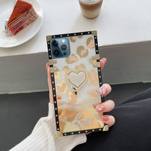 LV STYLE CHETAH PRINT HEART CASE IPHONE