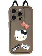 Hallo kitty cat ear case iphone
