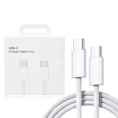 Apple copy c to c charing cable up-to 60w fast charging braided