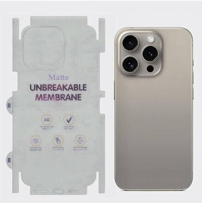 Iphone back protection trasparent mate sheet Membrain