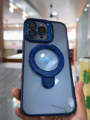 DUEAL MATAL STAND WITH CAMERA LENS CASE IPHONE