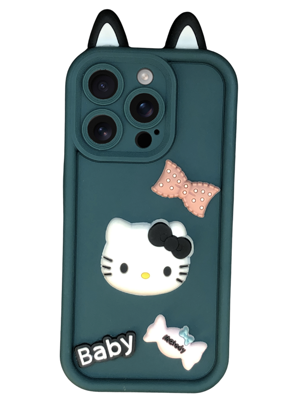 Hallo kitty cat ear case iphone - 2