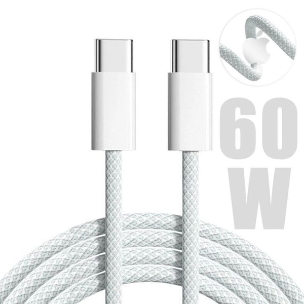 Apple A+ copy c to c charing cable up-to 60w fast charging braided