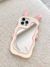 SOFT FLUFFY MIRROR BUNNY CASE IPHONE