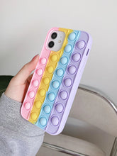 SOFT FLUFFY SILICONE POPIT CASE IPHONE