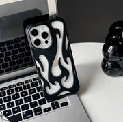 Flame design case mate finish iphone