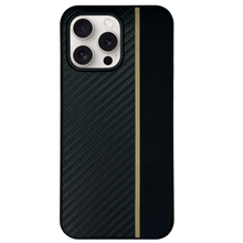 carbon and leather design color line case iphone