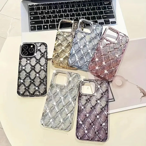 GLITTER DIMOND DESIGN STONE CASE IPHONE