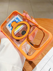 DUEAL MATAL STAND WITH CAMERA LENS CASE IPHONE