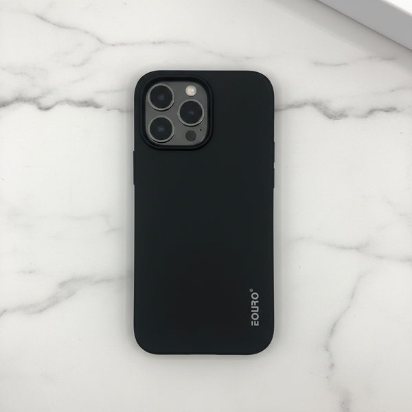 EOURO ORIGNAL SILICONE BLACK CASE IPHONE