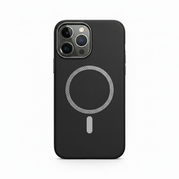 designed magsafe leather fell matal button primium case iphone