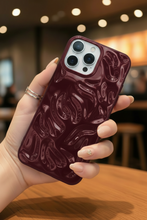 Burgundy Wave Case — No Frame Visible