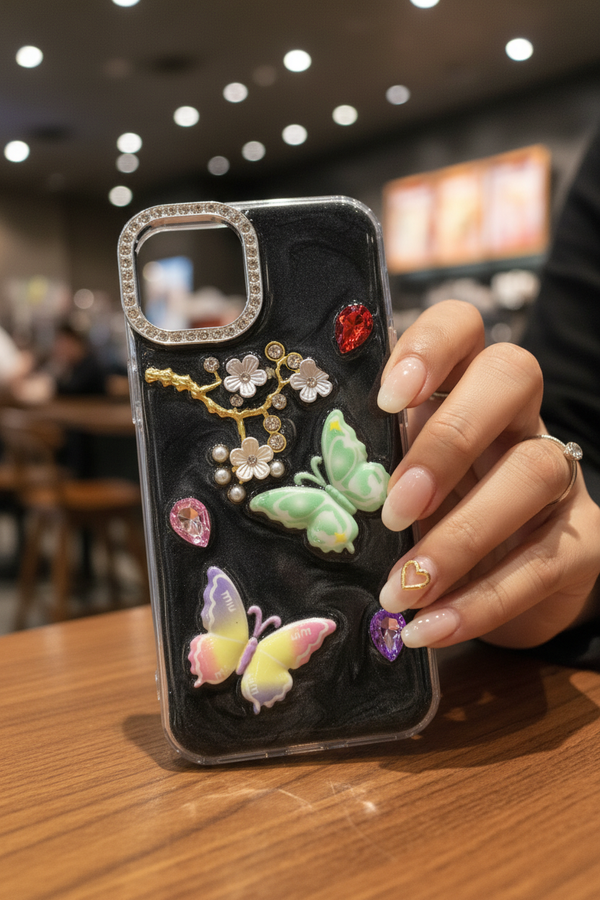 RESIN ART FLOWER&BUTTERFLY CASE - 2