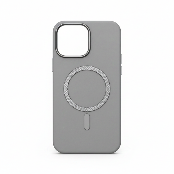 designed magsafe leather fell matal button primium case iphone - 2