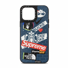 Streetwear Sticker iPhone Case - White Background